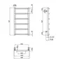 Полотенцесушитель водяной Lidz Trapezium (CRM) D38 / 25 400x800 P6