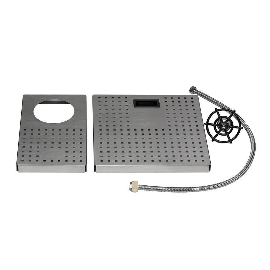 Кухонная мойка с крышкой и омывателем Qtap DC5638 3.0 / 1.2 мм Satin (QTDC56383012)