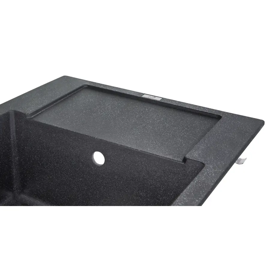 Кухонна гранітна мийка Lidz 625x500/200 BLA-03 (LIDZBLA03625500200)