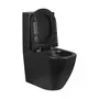 Унітаз-компакт чорний Qtap Robin безобідковий з сидінням Soft-close QT13222141ARMB