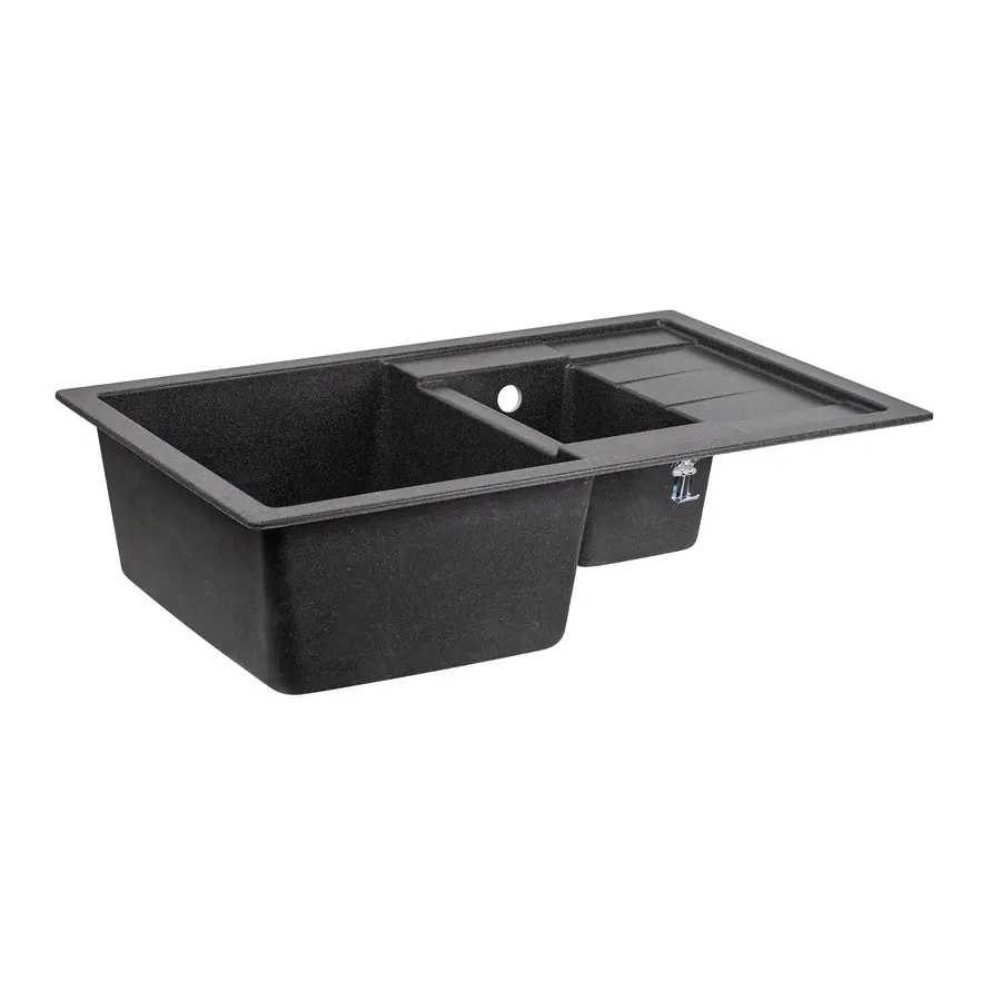 Кухонна гранітна мийка з додатковою чашею Lidz 780x495/200 GRF-13 (LIDZGRF13780495200)