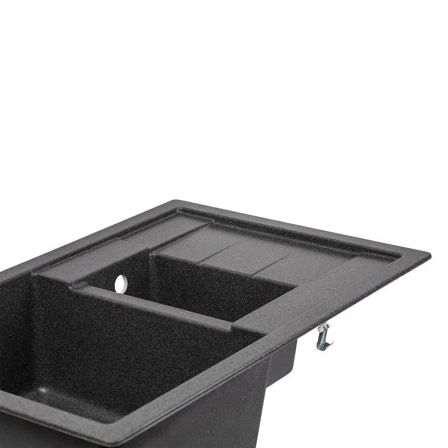 Кухонна гранітна мийка з додатковою чашею Lidz 780x495/200 GRF-13 (LIDZGRF13780495200)