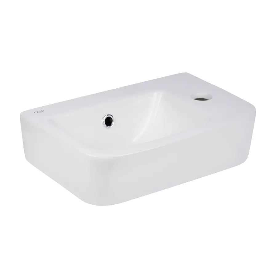 Раковина Qtap Tern 375х245х135 White з донним клапаном QT171110100RW