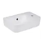 Раковина Qtap Tern 375х245х135 White з донним клапаном QT171110100RW