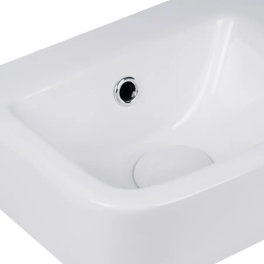 Раковина Qtap Tern 375х245х135 White з донним клапаном QT171110100RW