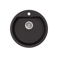 Кухонна гранітна мийка Qtap CS D510 Black (QTD510BLA404)