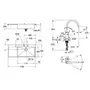 Мойка кухонная Grohe K1000 31582SD0 + смеситель Eurosmart Cosmopolitan 32843002