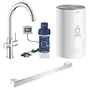 Набор Grohe смеситель для кухни с бойлером Red Duo 30083001 M-size + держатель для полотенец Selection Cube 40807000