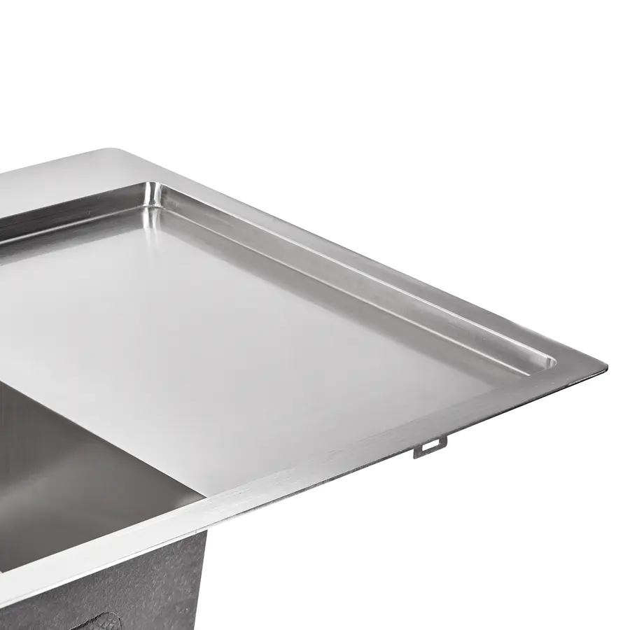 Кухонная мойка Lidz H7851L 3.0 / 0.8 мм Brush + сушилка + дозатор для моющего средства