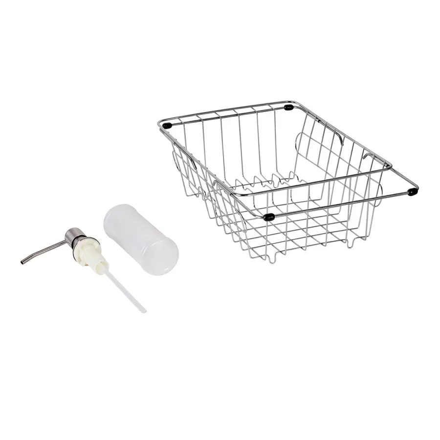 Кухонная мойка Lidz H7851L 3.0 / 0.8 мм Brush + сушилка + дозатор для моющего средства