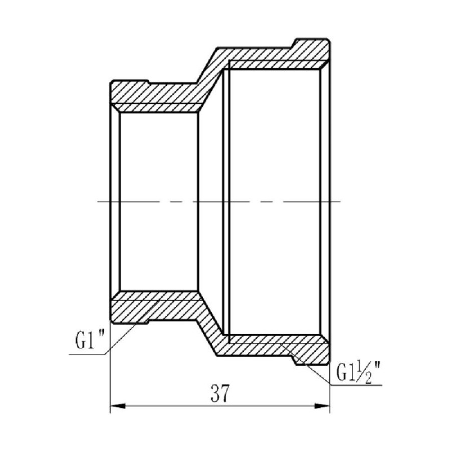 Муфта редукційна SD Forte 1" 1/2х1" ВВ SF3574025