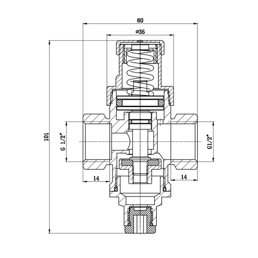 Редуктор SD Forte 1/2" SF241W15