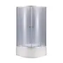 Душова кабіна Lidz Latwa SC90x90.SAT.HIGH.GR, скло тоноване 4 мм