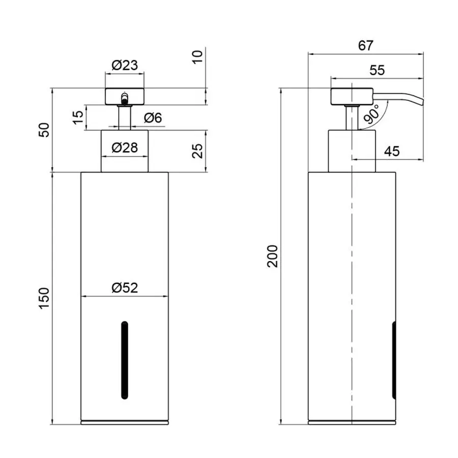 Дозатор для рідкого мила Qtap Liberty ANT 1152-1