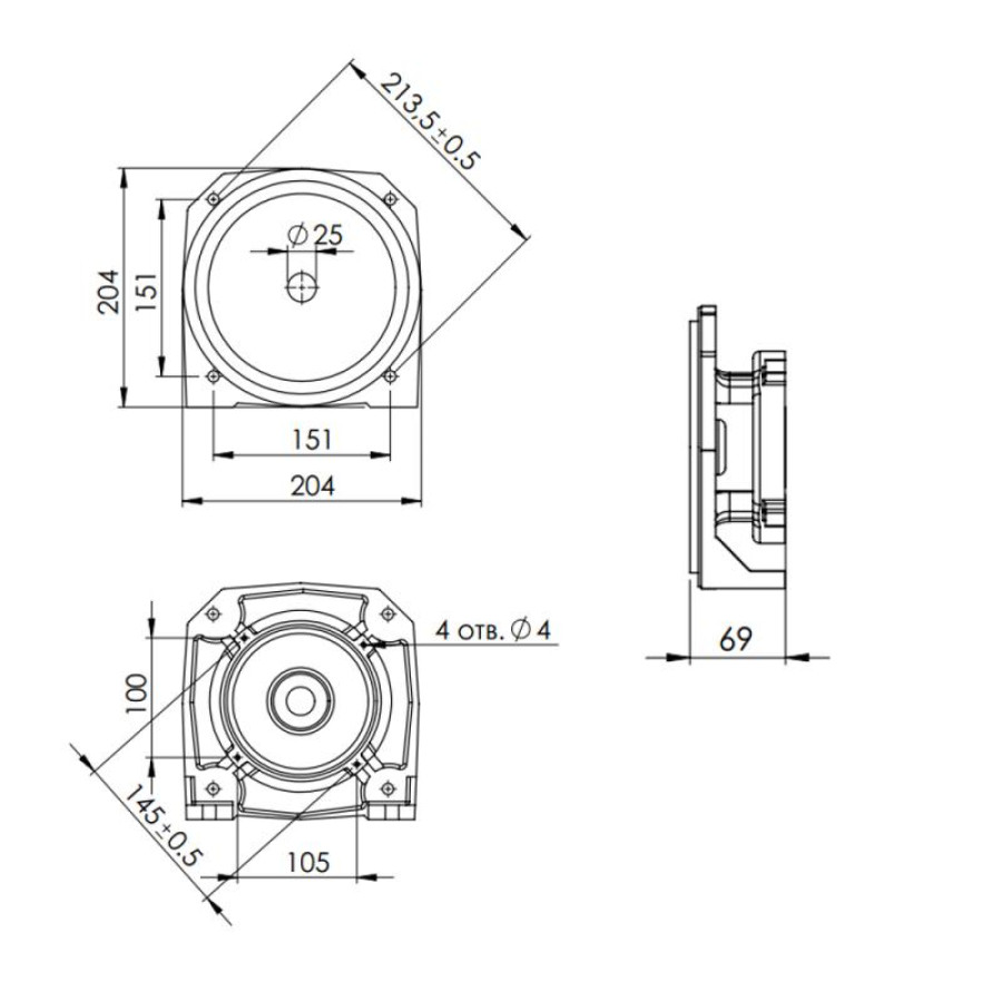 Щит фланцевий Taifu TDP 505