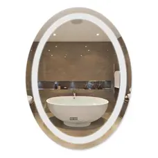 Дзеркало Qtap Mideya 600х800 (DC-F805-1) з LED-підсвічуванням та антизапотіванням QT2078F8051W