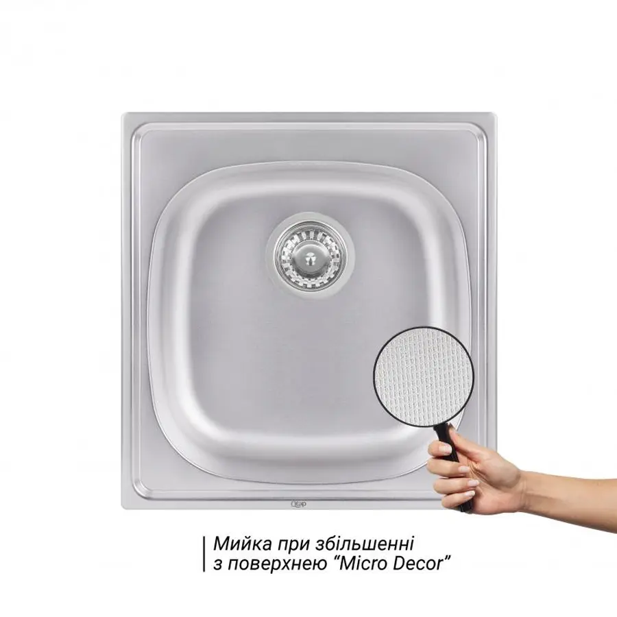 Кухонна мийка Qtap 5047 0,8 мм Micro Decor (QT5047MICDEC08)