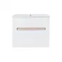 Комплект Qtap Virgo 700х580х437 White/Whitish oak тумба підвісна + раковина урізна QT1872TPА7013070CW