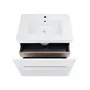 Комплект Qtap Virgo 700х580х437 White/Whitish oak тумба підвісна + раковина урізна QT1872TPА7013070CW