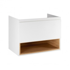 Тумба підвісна Qtap Robin 700х580х437 White/Whitish oak QT1374TPВ7001WWO