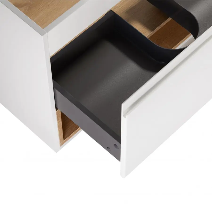 Тумба підвісна Qtap Robin 700х580х437 White/Whitish oak QT1374TPВ7001WWO