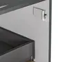 Тумба підвісна Qtap Robin 800х476х470 Graphite/Whitish oak зі стільницею QT1379TPН8002GWO
