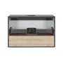 Тумба підвісна Qtap Robin 800х476х470 Graphite/Whitish oak зі стільницею QT1379TPН8002GWO