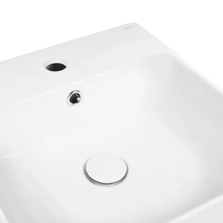 Раковина Qtap Nando B 400х420х155 White з донним клапаном QT12117040BW