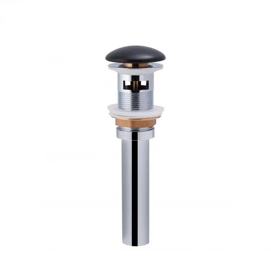 Раковина підвісна моноблок Qtap Virgo 550х430х400 Matt black з донним клапаном QT1811037GMB