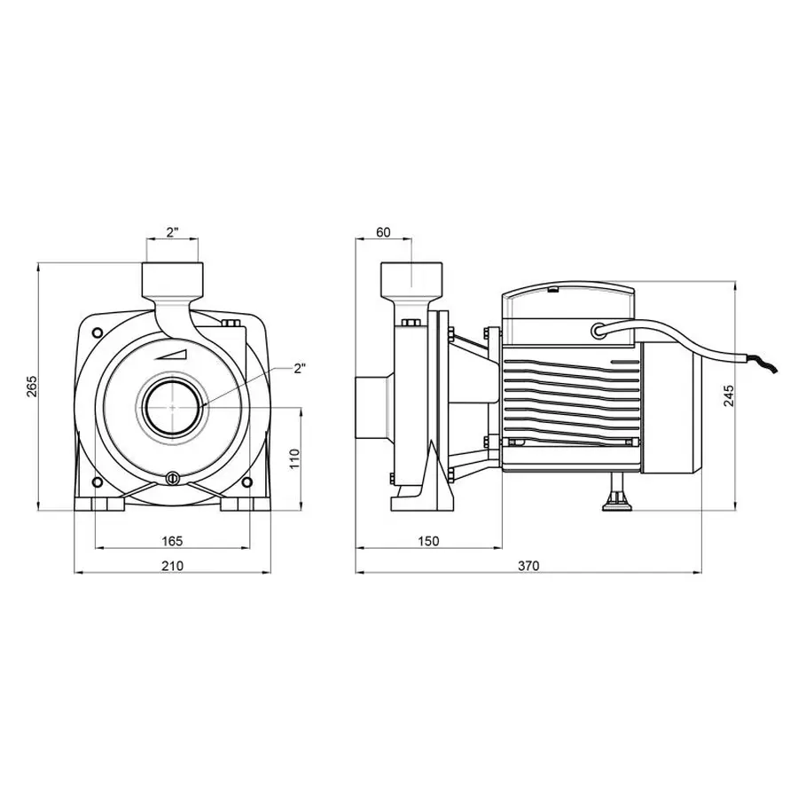 Насос поверхневий відцентровий Thermo Alliance CPm200/2 1,5 кВт