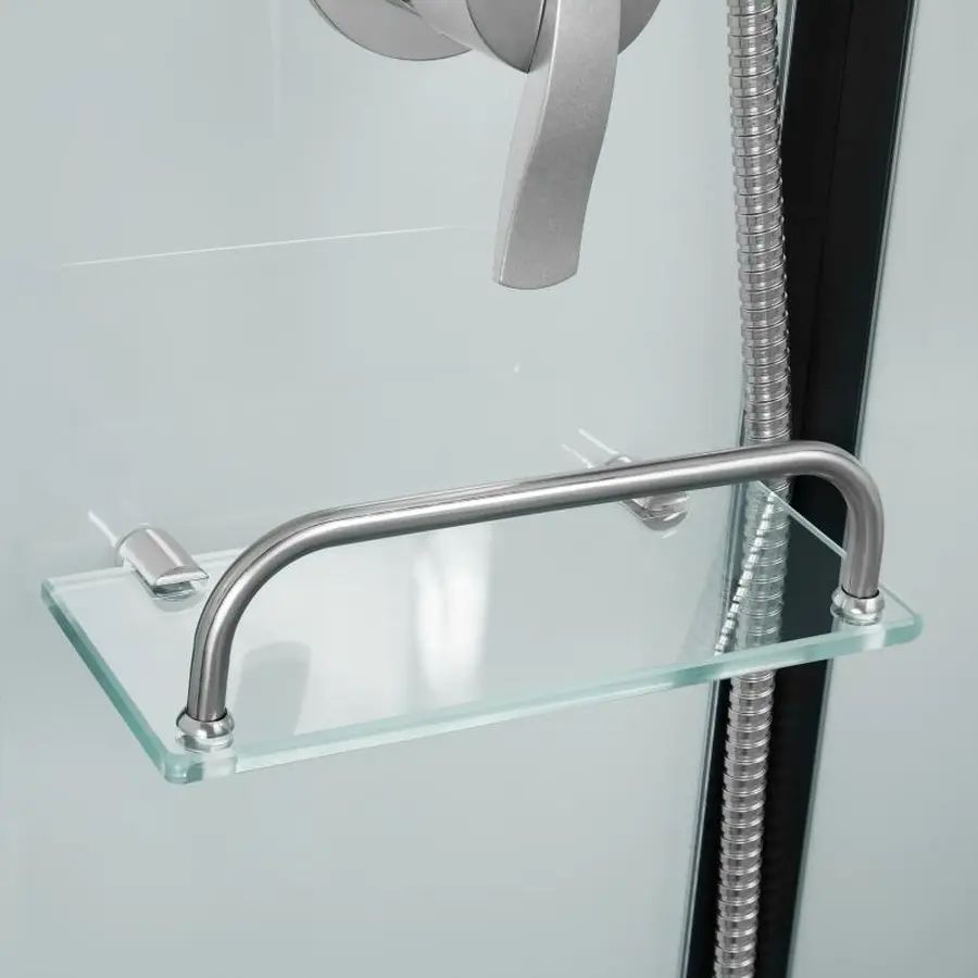 Душовий бокс Lidz Majatek SB100x100.BLA.LOW.TR, скло прозоре 5 мм без піддона