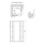 Душова кабіна Lidz Latwa SC80x80.SAT.HIGH.FR, скло Frost 4 мм без піддона