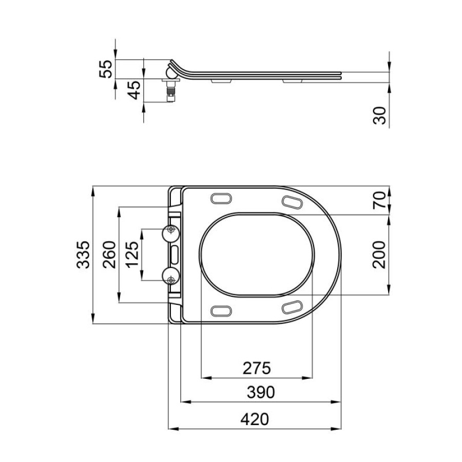 Сидіння для унітаза Qtap Presto з мікроліфтом Slim QT26991217AW