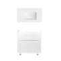 Комплект Qtap тумба підлогова Scorpio 800х825х460 мм White + раковина урізна Albatross QT71SC43959