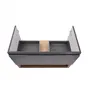 Тумба підвісна Qtap Robin 900х580х500 GRAPHITE/WHITISH OAK QT1374TPВ9002NGWO