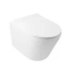 Унітаз підвісний Qtap Swan безободковий Ultra Quiet з сидінням Soft-close QT16335179W