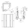Готове рішення Qtap 4: Душ. кабіна квадратна, 90x90 + Душ. панель