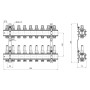 Колектор Icma 1" 9 виходів, з витратомірами №K013
