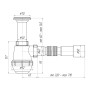 Сифон для кухонной мойки ANI Plast A0515