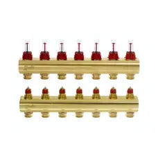 Колектор з витратомірами Danfoss FHF на 7 виходів (088U0527)