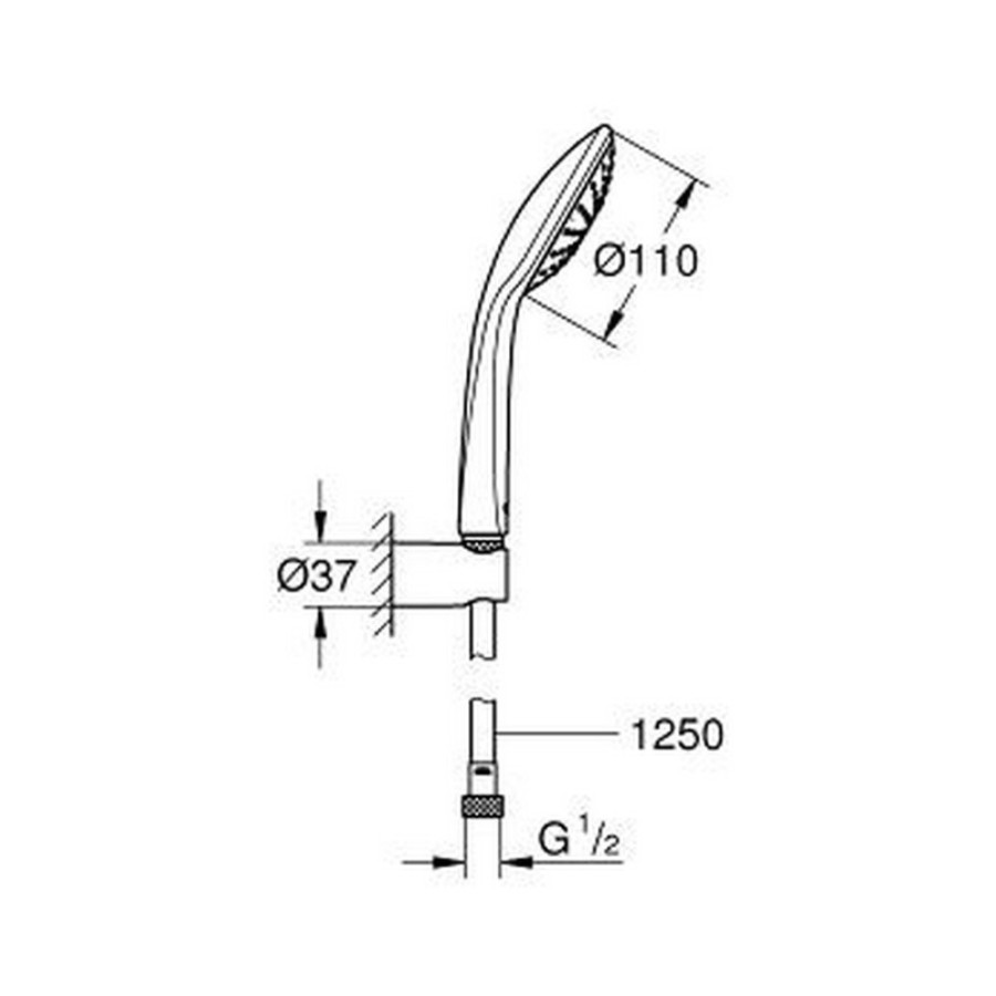 Душовий гарнітур Grohe Euphoria 110 Mono 27354000