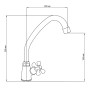 Змішувач кухонний на одну воду GF (CRM)S-21-269