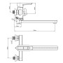 Смеситель для ванны GF (CRM) S-09-005AN