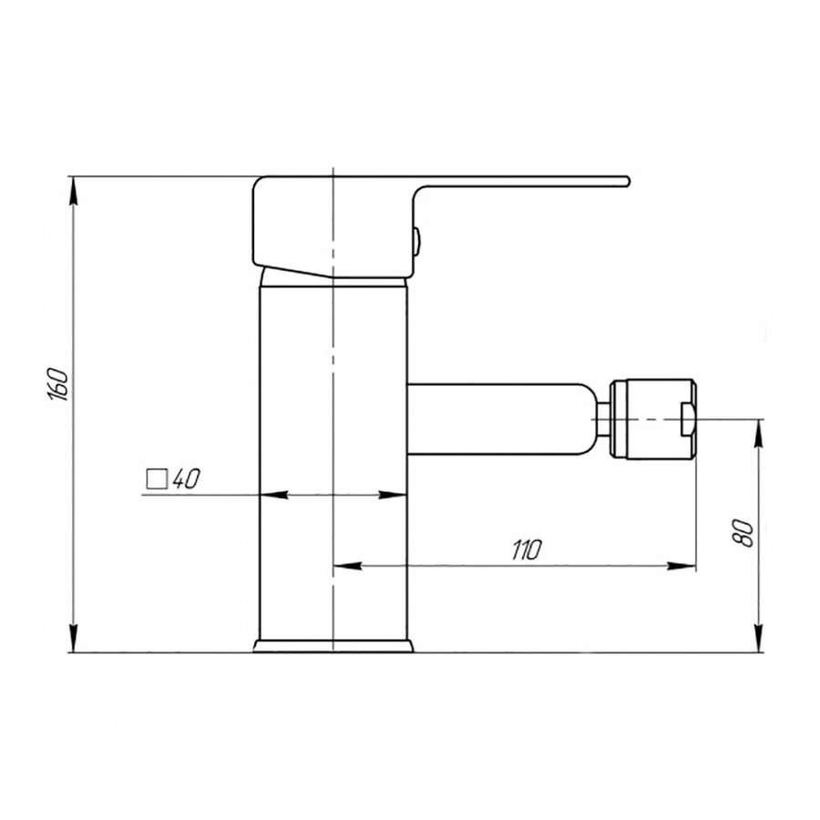 Смеситель для биде GF (CRM) S-10-001