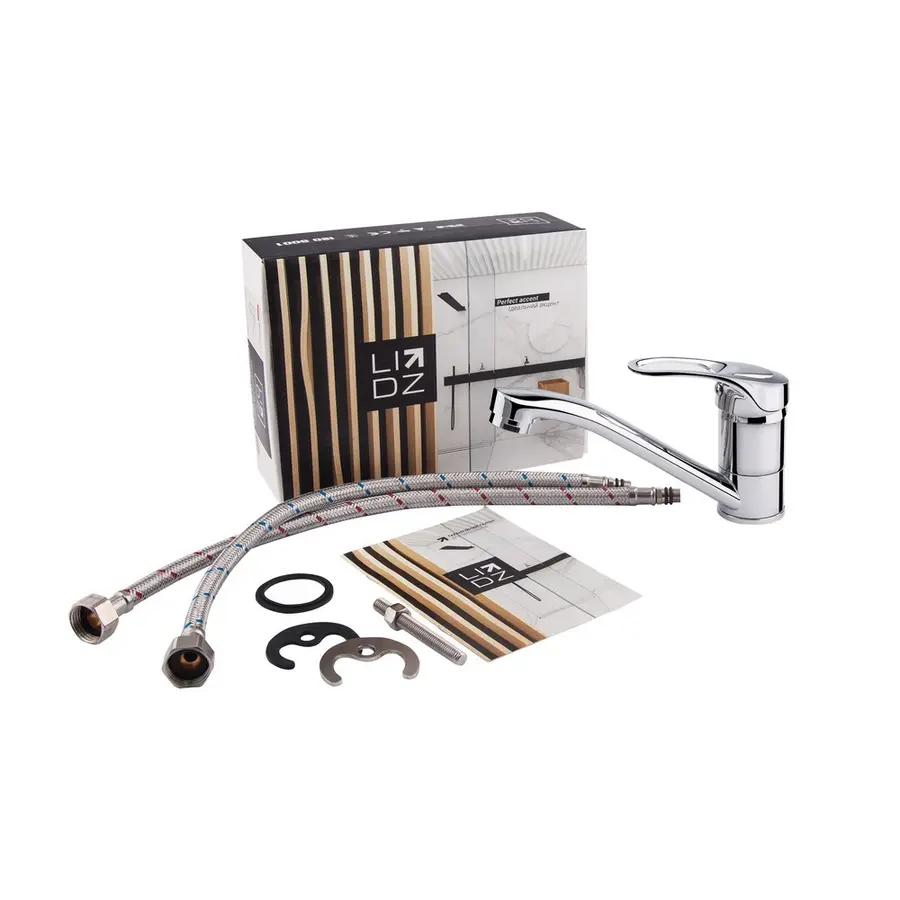 Смеситель для кухни Lidz (CRM) 16 37 002 01 150 мм