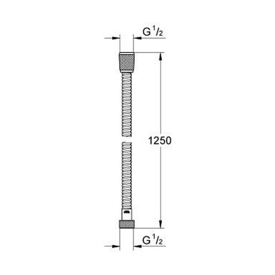 Шланг для гігієнічного душу Grohe Relexaflex Metal Longlife 28142000