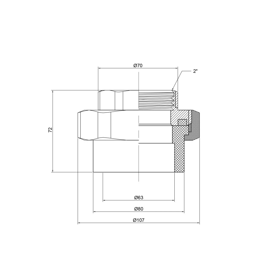 Сгон "Американка" PPR Thermo Alliance 63х2 "ВР