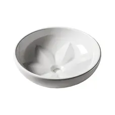 Раковина для ванны Azzurra Fleur FLE200B1 Shiny white орнамент