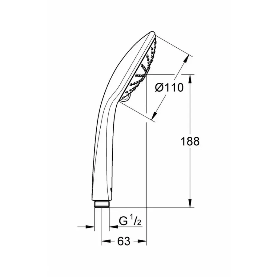 Лейка для ручного душа Grohe Euphoria 110 Massage 26513000