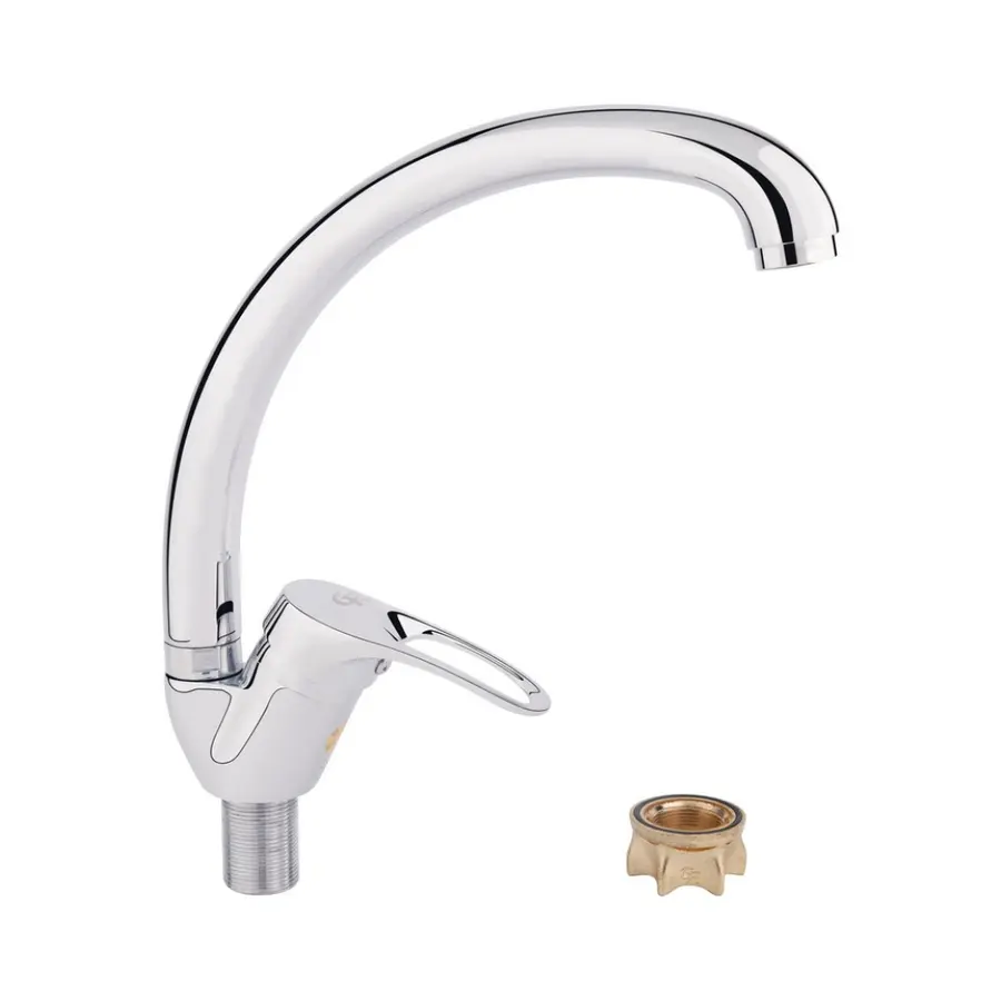 Кухонний змішувач сталевий GF (CRM)S-13-008F